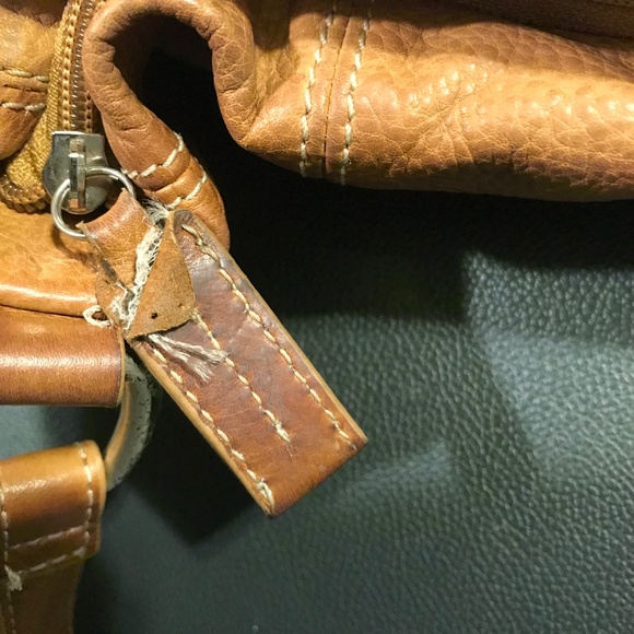 Vintage fossil 1954 75082 pebble leather hobo bag - Picture 13 of 16